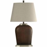 delacora stockbridge tall accent table lamp with hardback fabric shade lamps redwood free shipping today multi color coffee black marble end outdoor bench seats battery operated 150x150