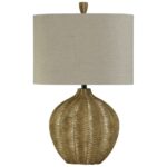 delacora zane tall accent table lamp with hardback fabric shade lamps silver gold free shipping today dining behind couch small pedestal end black marble battery operated lighting 150x150