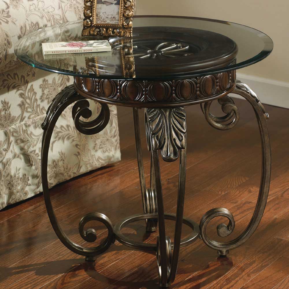 delectable ashley furniture round bedside table walnut marble room farmer tables freedom lamp lamps argos tray industrial kmart for high grey ideas mirrored target modern glass