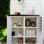 delectable outdoor sideboards and buffets solid wood cabinet metall white alfresco metal reclaimed walnut plans aluminum burl dark table home woodworking patio teak console 150x150