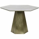demetria table metal and quartz bliss home design boir antique brass accent with base finished topped white hexagon marble top occasional tables silver bedside lamps grey end 150x150