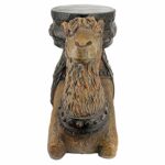 design toscano the kasbah camel sculptural side table yijihlal gold drum accent kitchen dining cover ideas monarch small round pedestal end metal umbrella base trunk modern chairs 150x150