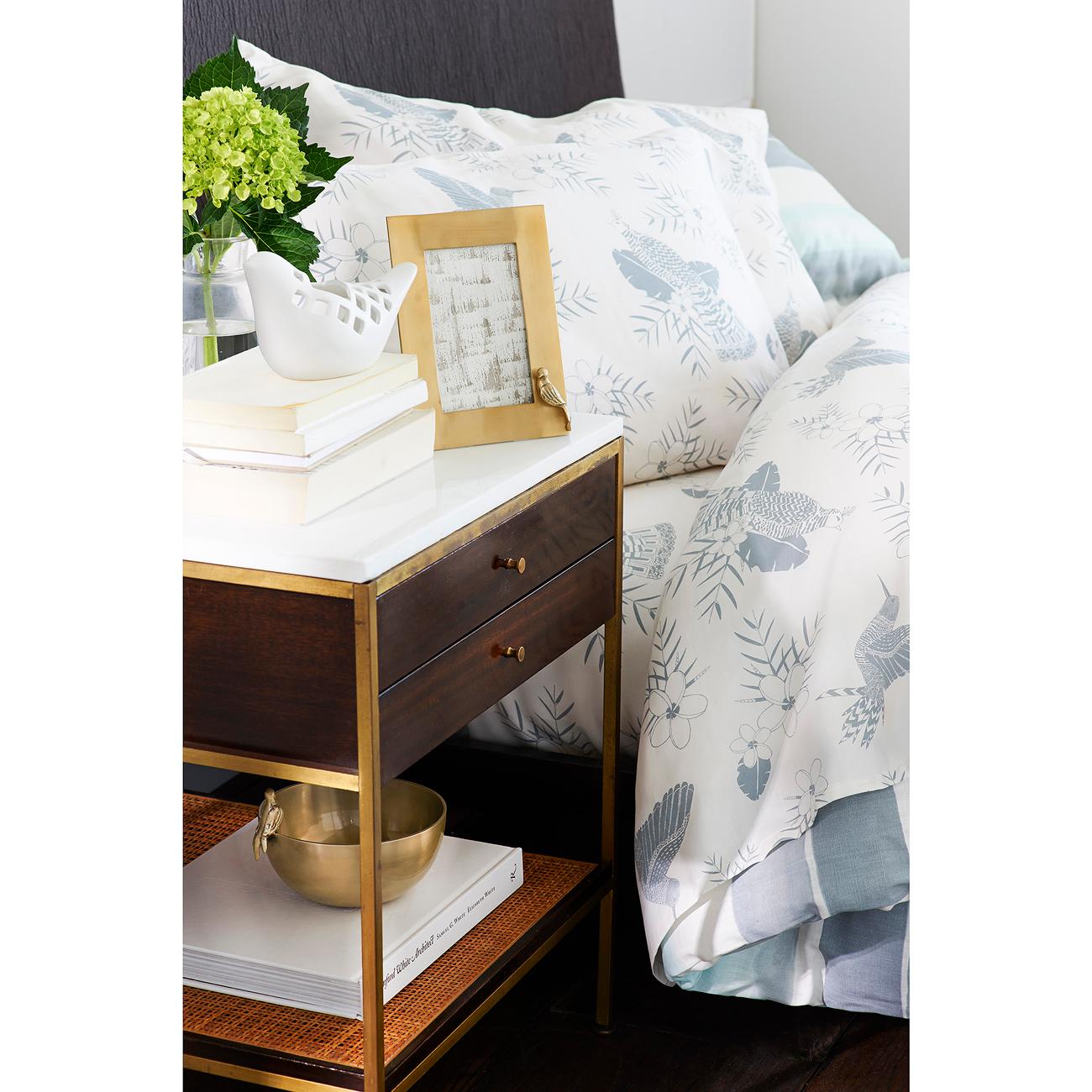 designer nate berkus his roots vintage style and target home collection birds accent table features number avian themed pieces including bird tealight holder frame sheet set bowl