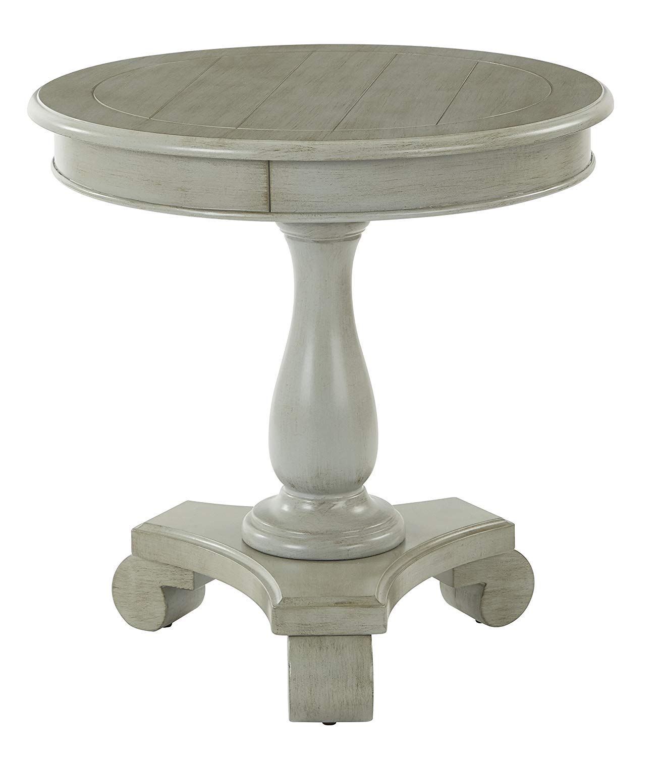 details about inspired bassett avlat osp avalon round accent table antique grey chinese bedside lamps colourful coffee copper real wood flooring canadian tire patio furniture sets