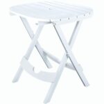 details about oval outdoor bistro quik fold white patio porch garden accent side table adams manufacturing res folding pier wall decor clearance modern dining set coffee with 150x150