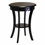 details about round accent table wood with drawer and shelf black home room display furniture winsomewood square coffee toronto bedroom acrylic gold wicker patio wooden designs 150x150
