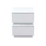 diamond sofa elle drawer accent table high gloss white ellenswh prepac hover zoom closet barn doors modern trestle dining winsome wood night stand drop leaf set counter height and 150x150