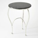 diminutive contemporary nickel and black marble round accent table special this graceful yellow home decor plastic side glass corner white coffee with drawers accents vintage 150x150
