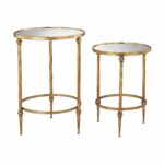 dimond home alcazar accent tables antique gold and mirror with matching mirrors free shipping today patio umbrella carved wood side table nate berkus sheets base coastal console 150x150