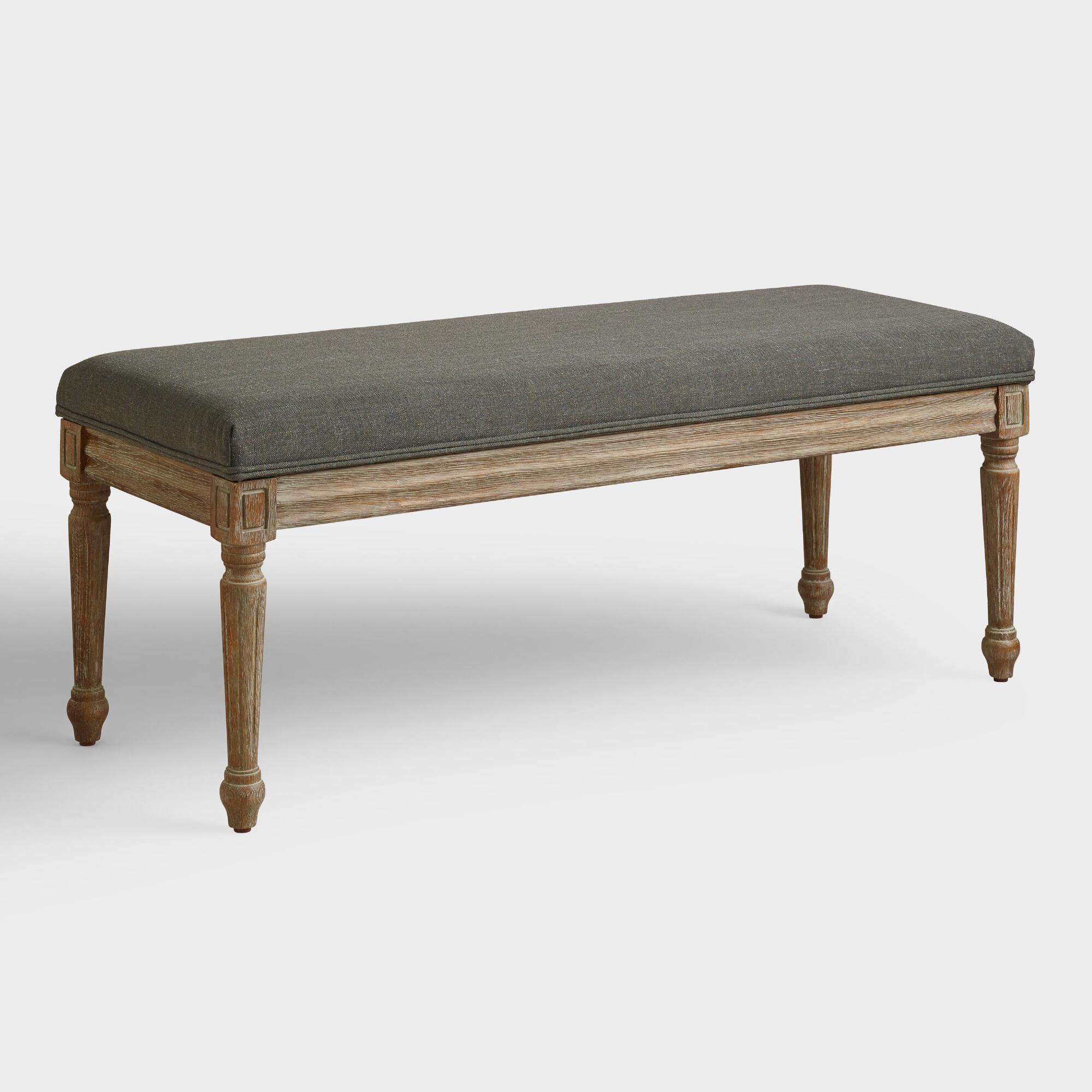 dining room benches banquettes settees world market iipsrv fcgi harper round wood and metal accent table charcoal linen paige bench inch wall clock tray top end quilted runners