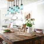 dining room diy farmhouse table with rustic accents calmness style and vintage materials ideas tripod pottery barn hammock white lift top coffee ikea cabinets chests drawers 150x150