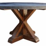 dining tables mortise tenon round zinc table reclaimed wood base los angeles accent hammered unusual end chest cherry side white patio target living room design vintage telephone 150x150