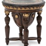 discoveries versailles round end table act vsls usa baroque accent pier living room vitra replica black wood side comfortable chairs iron bedside patio bar carpet trim sets full 150x150
