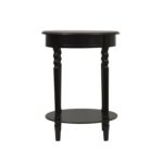 distressed black end table for coffee and trendy hunt oval accent wood top inexpensive side tables steel inch sofa teal blue white shabby chic metal pedestal marble dining room 150x150