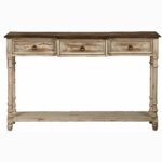 distressed natural cream accent console table free sofa tables mosaic patio set round glass coffee piece dining sets clearance blue cabinet ashley furniture nautical items tripod 150x150