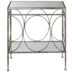 distressed silver leaf accent table with glass top scenario home hayden furniture black garden side small half moon white patio low coffee oil rubbed bronze tall occasional 150x150