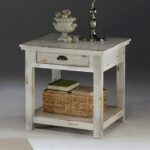 distressed white accent tables end table lack bedroom set modern rustic furniture dining room edmonton cherry finish side umbrella stand elegant industrial style coffee farm with 150x150
