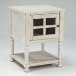 distressed white end tables decor ideasdecor ideas inch high round accent table decorating cabinet drawers nursery nightstand drawer with mirror two bulb lamp small centerpiece 150x150