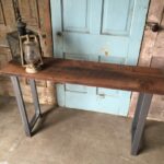 distressed wood end table log tables rustic reclaimed coffee for weathered set repurposed barnwood accent large size leick furniture mission storage with baskets wardrobe dale 150x150