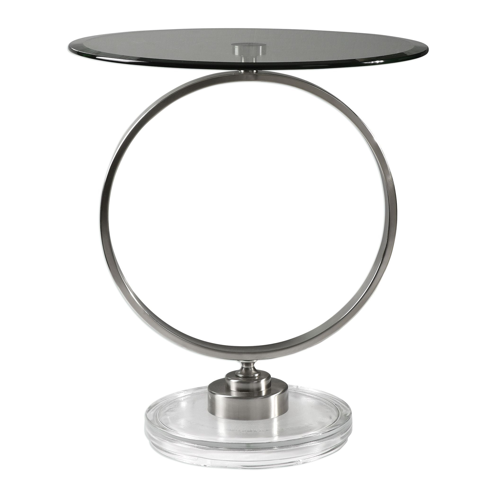 dixon contemporary brushed nickel round accent table uttermost kohls floor lamps ikea desk bamboo nesting tables mid century modern dining set living room ideas the brick coffee