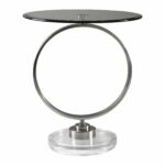 dixon contemporary brushed nickel round accent table uttermost venetian bedside tables mirror drawing oak coffee and end green patio side small ideas macys storage chest white 150x150