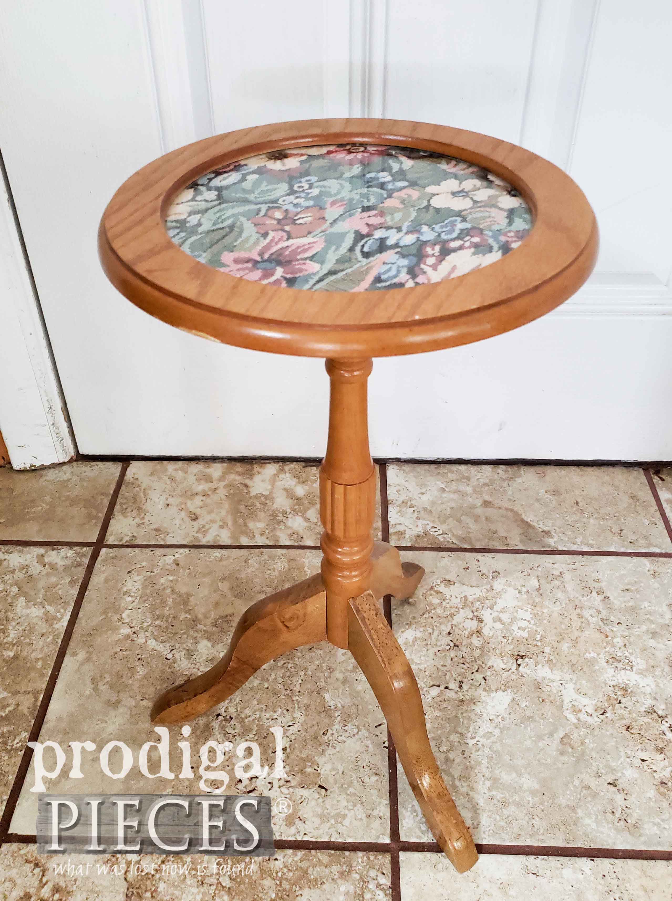 diy clock table with metallic paint prodigal pieces round accent before makeover prodigalpieces kids white desk black marble dining unique coffee tables and end chrome nautical