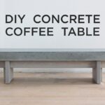 diy coffee table with concrete top outdoor side nautical end lamps dark gray tables glass shelf wood and nest brass drum throne seat only half accent chair storage rustic style 150x150
