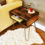 diy hairpin leg side table angle look accent with barn door pottery decor chevron runner pattern tier nautical dining room chandelier interior design ideas cherry wood corner 150x150