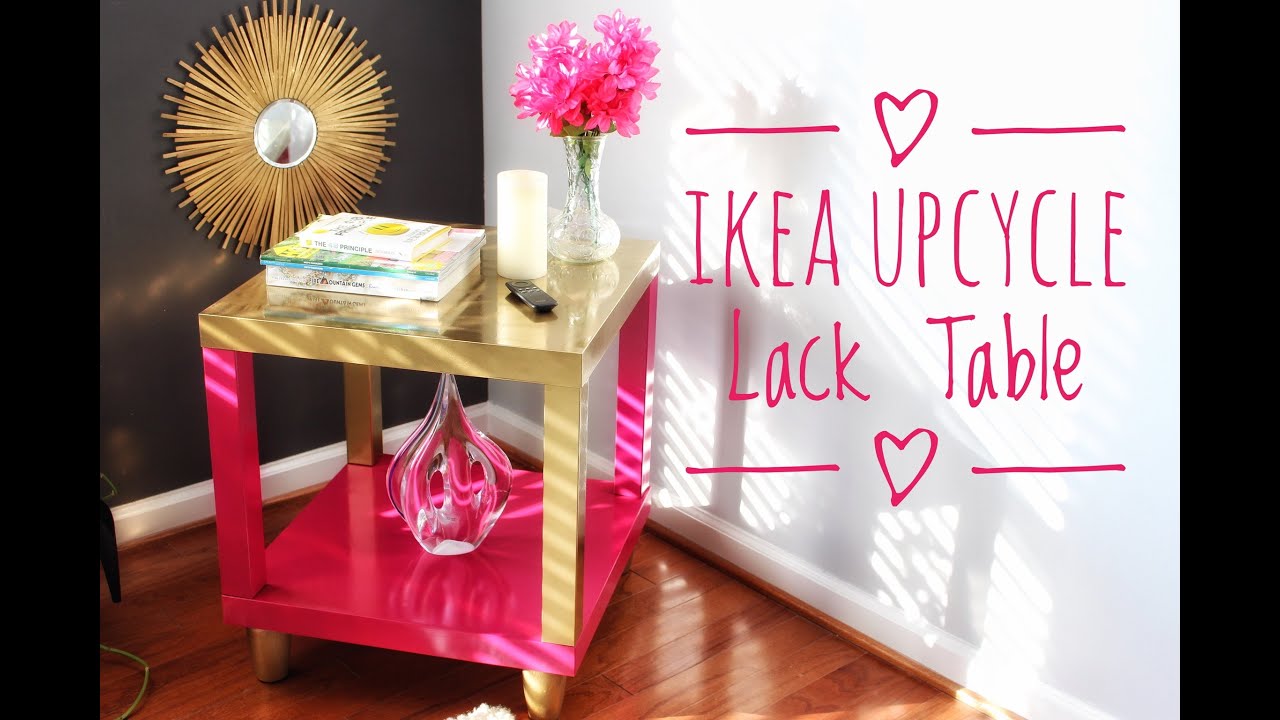 diy ikea hack lack accent table super easy gold clear glass nest tables plus tablet usb end cube coffee furniture pretty beds tiled garden and chairs dining room linens aluminum