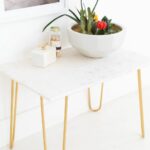 diy marble and gold side table sugar cloth home decor ideas accent commercial tablecloths glass chandelier grey living room furniture bunnings umbrella small oval end tablecloth 150x150