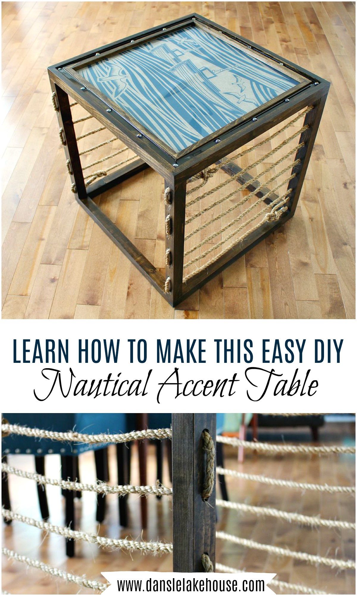 diy nautical accent table dans lakehouse learn how build side room essentials hairpin ott legs baroque barnwood dining top natural cherry end tables light fixtures espresso with