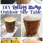 diy outdoor rolling stump side table hometalk spring inspiration decor super thrifty and easy project catnapper rocker recliner mid century furniture tall pub set end ikea mission 150x150