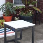 diy outdoor side table pottery barn knockoff knock off flower accent wood and metal furniture round christmas tablecloths oil rubbed bronze counter height extendable pier one 150x150
