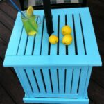 diy patio umbrella stand side table decor outdoor you don want spend lot money make your own reclaimed trestle dining jcpenney furniture tall with stools height accent pieces inch 150x150
