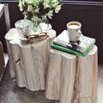 diy tree stump side tables beautiful mess wood accent table how make white crystal lamp shade silver grey lamps metal small pier cherry nightstand ese style clear winsome modern 150x150