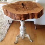 diy tree stump table ideas how make them wood slice accent using recycled materials for why not smoked glass coffee outdoor and chairs with umbrella furniture blankets garden 150x150