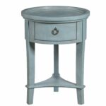 donna textured finished round accent table color blue products light target patio furniture clearance large wooden trestle pottery barn wheel coffee winsome wood beechwood end 150x150