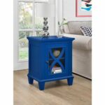 dorel home furnishings ellington blue single door accent cabinet table with glass doors oak lamp half moon turquoise placemats and napkins tiled garden small storage west elm owl 150x150