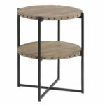 double layered round accent table gray mathis brothers furniture wood kitchen decor items farmhouse style dining room mini coffee black marble set and grey antique end tables cute 150x150