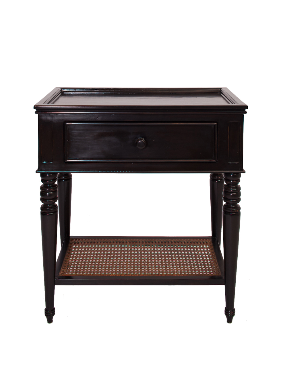 dressers nightstands tables rooms gardens nightstand cane shelf ebony distressed round black pedestal accent table custom kensington reclaimed wood furniture glass top coffee with