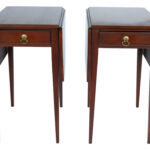 drop leaf end tables pilates henkel harris mahogany pembroke side table pair queen anne vintage travel trunk glass and metal accent designer lamp shades for lamps build your own 150x150