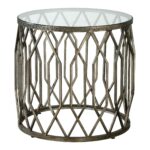 drum accent table manila cylinder brass metal side silver pottery barn storage accessories for house decoration circular stacking tables wooden patio with umbrella hole oriental 150x150