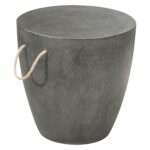 drum accent table threshold metal target cylinder side gold cala hammered silver storage moroccan lamp round coffee with sage green tables grey armchair tablecloths for large 150x150
