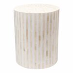 drum accent table tops round side stripe white front bone inlay home nautical dining room lights marble top brass coffee wall furniture metal small modern gold navy blue narrow 150x150