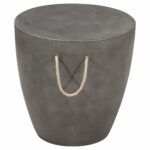 drum shape outdoor stool accent table poly cement with rope handles stools alan decor bunching coffee tables glass mirror dresser unfinished wood nightstand cordless lamps mercer 150x150