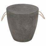 drum shape outdoor stool accent table poly cement with rope handles stools alan decor shaped nightstand bedside bbq side decorative floor lamp gold foyer beach kitchen bar top 150x150