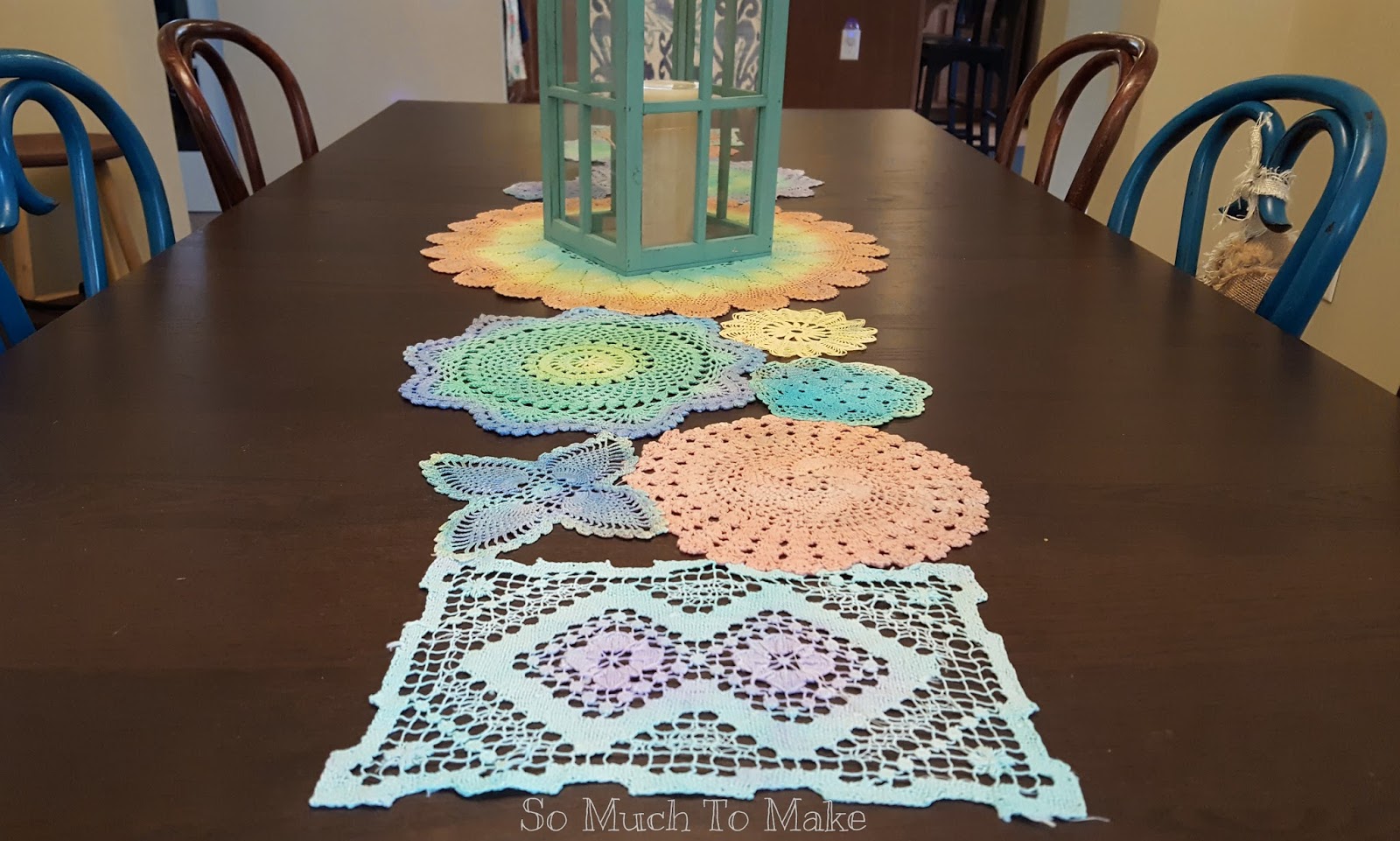 dyed vintage doily table runner much make coffee and end doilies high wood tables grey marble wooden dog house plans accent chairs for living room clearance swivel recliner