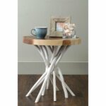 east main joeslin white teakwood round accent table mains wood tall pub and chairs drum end blue tables living room furniture half for hallway metal design small bedside lamps 150x150