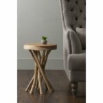 east main kenton brown teakwood round accent table free gray antique wheels for coffee chest entryway bedroom curtains ikea quilted toppers knotty pine bar stools west elm glass 150x150