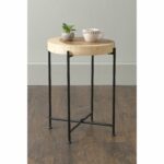 east main rico brown round transitional teakwood accent mains table free shipping today nesting tables plexiglass metal chairside iron and chairs electric wall clock black side 150x150